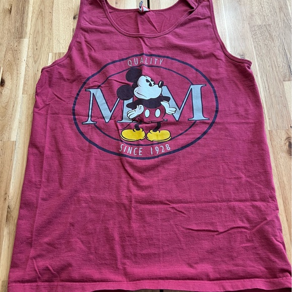 Vintage Mickey Mouse Disney Tank Top | Made in USA | 100% Cotton - Picture 1 of 4